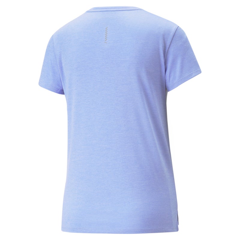 PUMA RUN FAVOURITE Heather Running Womens Purple T-Shirt - Image 2